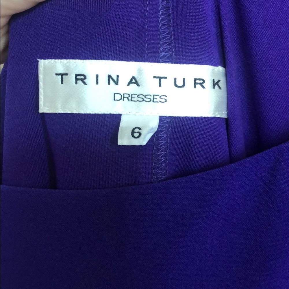 Trina Turk One Shoulder Purple Dress - Picture 5 of 5